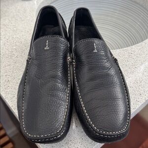 To Boot New York Black Leather Driving Loafers